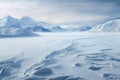 View over of the Northern Patagonian Icefield, Chili, AI generated