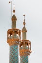 View over the Old City of Yazd, Iran and Masjed-i Jame` mosque - Royalty Free Stock Photo