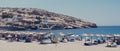 Matala beach, Crete Greece Royalty Free Stock Photo