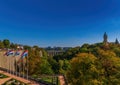 View over the old houses of Luxembourg and the Parc de la PÃÂ©trusse Royalty Free Stock Photo