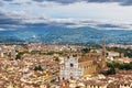 View over the old town of Florence in Italy Royalty Free Stock Photo