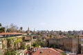 View over the old town in Kaleici district near marina port in Antalya.