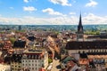 View over old town of Konstanz from bell tower of Konstanz Cathedral, Baden-Wuerttemberg, Germany Royalty Free Stock Photo