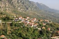 View over the old town of Kruja in Albania