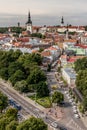 View over old town of Tallinn Royalty Free Stock Photo