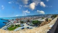 View over one part of the city Rethymno, in Crete island, Greece Royalty Free Stock Photo