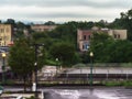 View over Onondaga Creek in downtown Syracuse