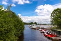 View over the Oster Sielzug to Treene Royalty Free Stock Photo