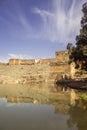 View over Oum Errabia river and Kasba Tadla city in BÃÂ©ni-Mellal Province, Tadla-Azilal. Royalty Free Stock Photo