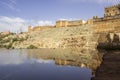 View over Oum Errabia river and Kasba Tadla city in BÃÂ©ni-Mellal Province, Tadla-Azilal. Royalty Free Stock Photo