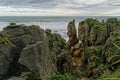 View over The Pancake Rocks at Punakaiki, Greymouth, West Coast, South Island, New Zealand