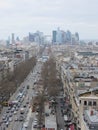 View over Paris from the Arc de Triomphe Royalty Free Stock Photo