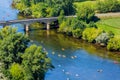 Dordogne valley from Domme Royalty Free Stock Photo