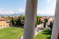 View over Pisa, seen from the famous leaning tower of Pisa