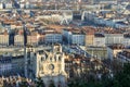 View over Place Bellecour, Lyon, France Royalty Free Stock Photo