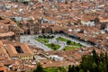 View over Plaza de Armas in Cusco, Peru Royalty Free Stock Photo