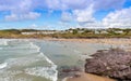View over Polzeath Beach Royalty Free Stock Photo