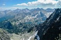 View over 5 pond valley in High Tatras Royalty Free Stock Photo