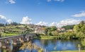 View over Ponte da Barca and the medieval bridge