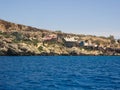 View over Popeye village, Malta Royalty Free Stock Photo