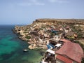 View over Popeye village, Malta Royalty Free Stock Photo