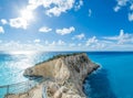 View over Porto Katsiki beach in Lefkas island Royalty Free Stock Photo