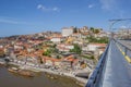 View over Porto from the Ponte Luis I Royalty Free Stock Photo