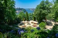 view over Porto Portugal from the Jardins do Palacio de Cristal Crystal Palace gardens Royalty Free Stock Photo