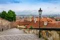 View over the prague city czech republic Royalty Free Stock Photo