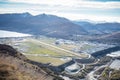 View over Queenstown Suburbs in New Zealand Royalty Free Stock Photo