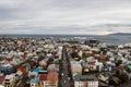 View over Reykjavik from Hallgrimskirkja Church Royalty Free Stock Photo