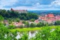 View over the River Elbe to the town Pirna, Saxony, Germany Royalty Free Stock Photo