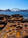 View Over Rocks to Sydney Opera House and Bridge, Australia