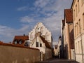 View over the roofs of the northern part of Visby, the famous old town on the island Gotland Royalty Free Stock Photo