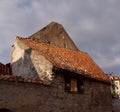 View over the roofs of the northern part of Visby, the famous old town on the island Gotland Royalty Free Stock Photo