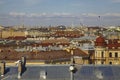 View over the roofs of the old european city Royalty Free Stock Photo