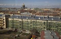 View over the roofs of the old european city Royalty Free Stock Photo