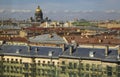 View over the roofs of the old european city Royalty Free Stock Photo