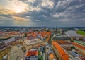 View over the roofs of the old town of Dresden