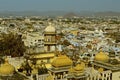 View over rooftops and palace of Udaipur