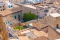 View over the rooftops of Palma de Mallorca from the terrace of the Cathedral of Santa Maria of Palma, also known as La Seu Royalty Free Stock Photo