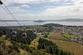 View over Rotorua and Cable car New Zealand