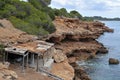 Sa Caleta cove in Ibiza Island, Spain Royalty Free Stock Photo