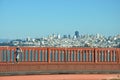 View over San Fransisco from Golden Gate Brigde