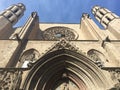 View over Santa Maria del Mar church in Barcelona Royalty Free Stock Photo