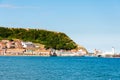 View over Scarborough South Bay harbor in North Yorskire, England Royalty Free Stock Photo