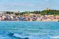 View over Scarborough South Bay harbor in North Yorskire, England Royalty Free Stock Photo