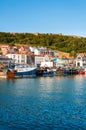 View over Scarborough South Bay harbor in North Yorskire, England Royalty Free Stock Photo