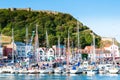 View over Scarborough South Bay harbor in North Yorskire, England Royalty Free Stock Photo