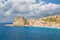 View over Scilla with Castello Ruffo, Calabria, Italy Royalty Free Stock Photo